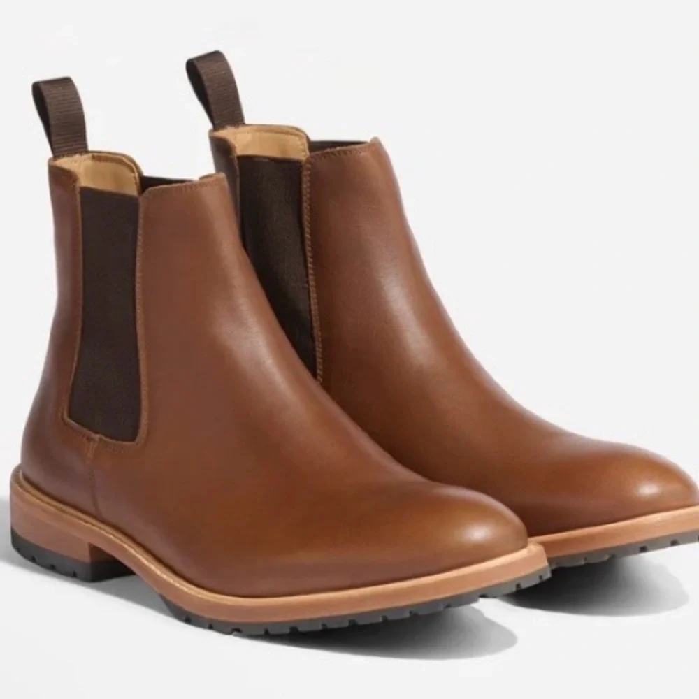 Men’s Brown Chelsea Marco Ankle Leather Nisolo Boots New Size 11